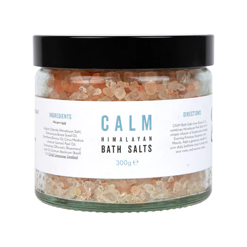 Grass & Co CALM Himalayan Bath Salts 300g | London Grocery