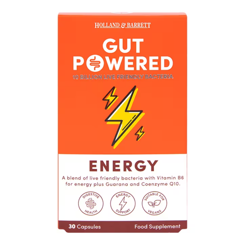 Holland & Barrett Gut Powered Energy 30 Capsules | London Grocery