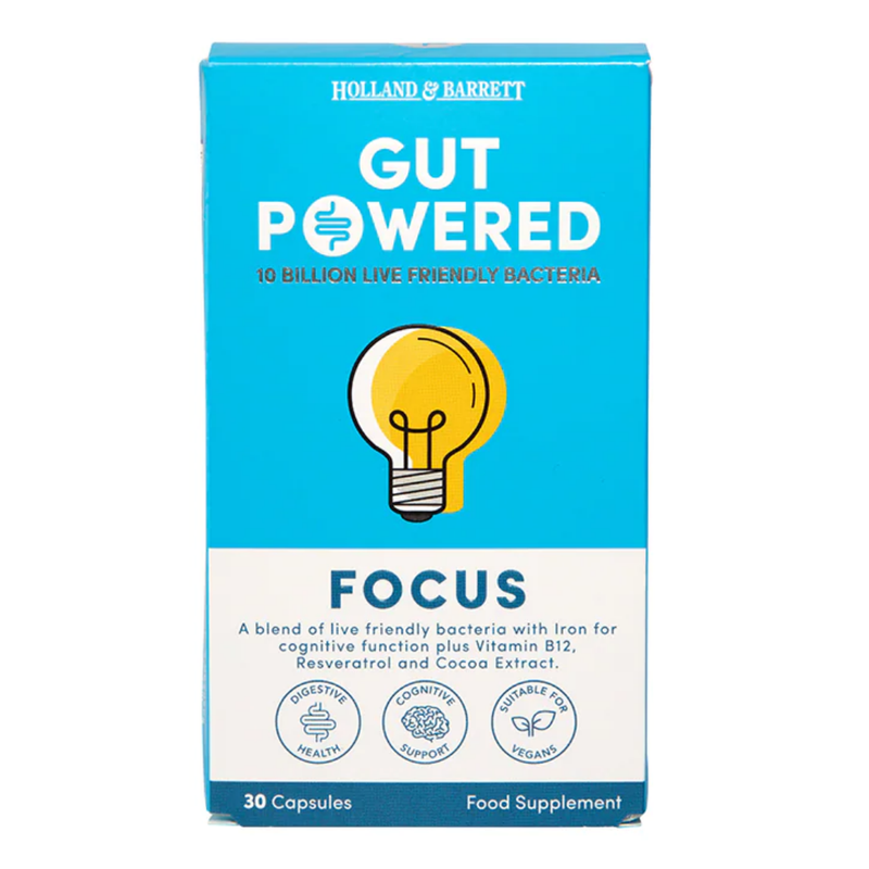 Holland & Barrett Gut Powered Focus 30 Capsules | London Grocery
