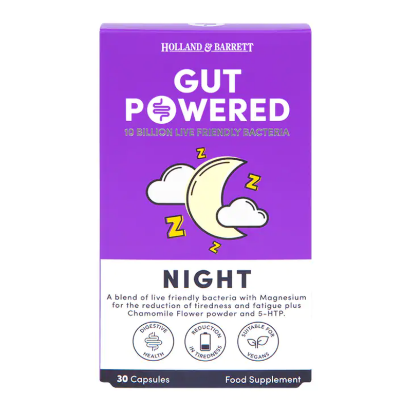 Holland & Barrett Gut Powered Night 30 Capsules | London Grocery