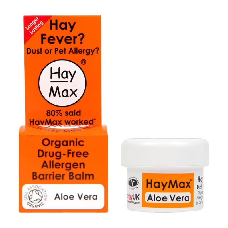 HayMax Aloe Vera Organic Drug Free Pollen Barrier Balm 5ml | London Grocery