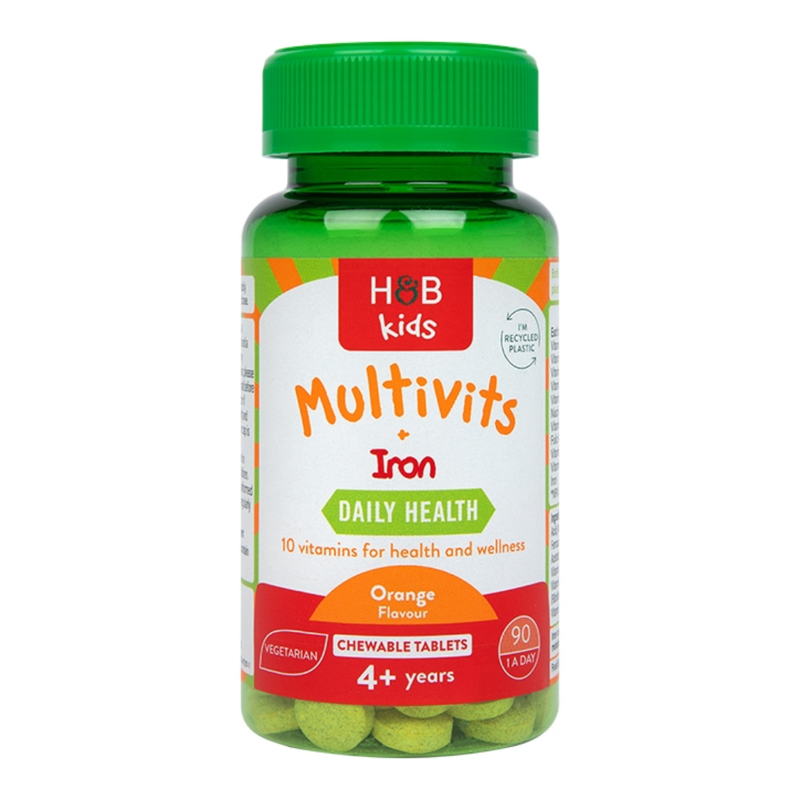 Holland & Barrett Kids Multivits & Iron 90 Tablets | London Grocery