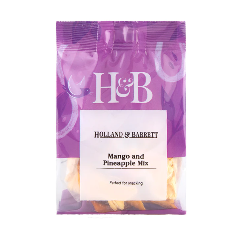 Holland & Barrett Mango & Pineapple Pieces 100g | London Grocery