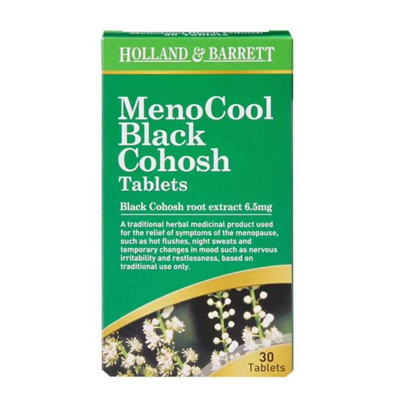 Holland & Barrett MenoCool Black Cohosh 30 Tablets | London Grocery