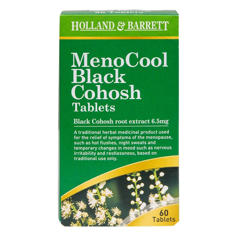 Holland & Barrett MenoCool Black Cohosh 60 Tablets | London Grocery