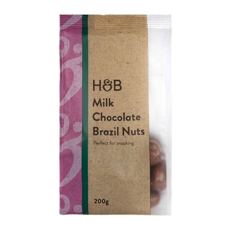 Holland & Barrett Milk Chocolate Brazil Nuts 200g | London Grocery