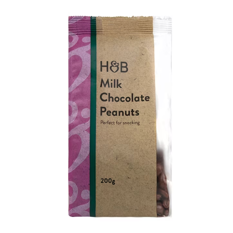 Holland & Barrett Milk Chocolate Peanuts 200g | London Grocery