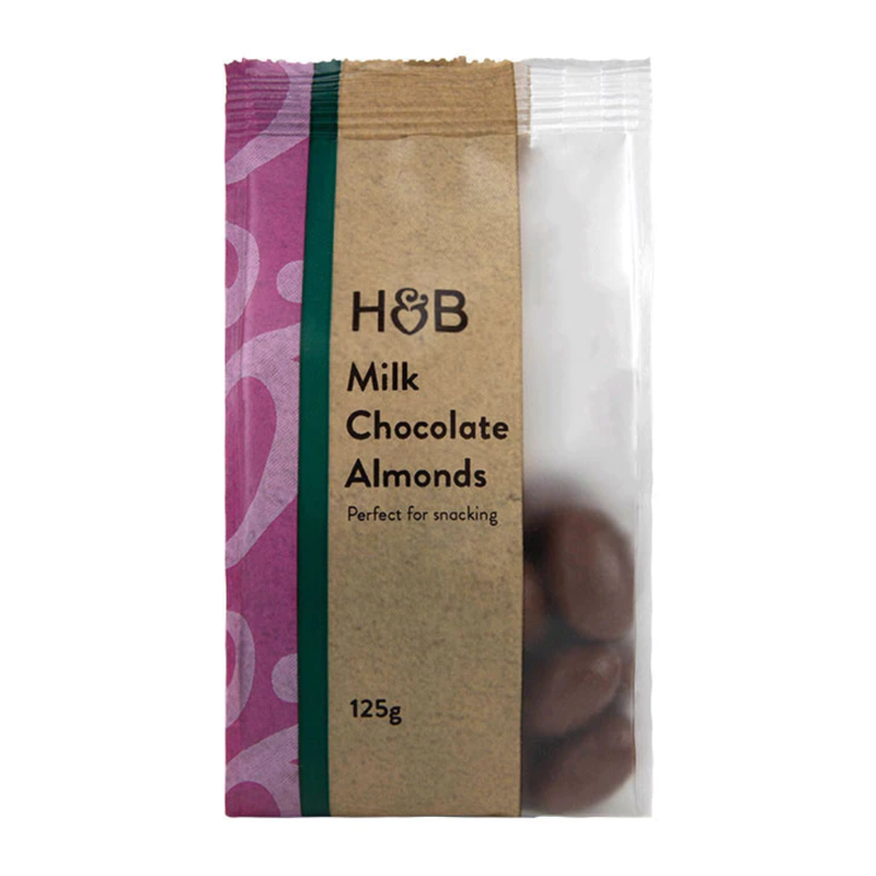 Holland & Barrett Milk Chocolate Almonds 125g | London Grocery