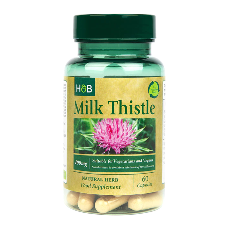 Holland & Barrett Milk Thistle 100mg 60 Capsules | London Grocery