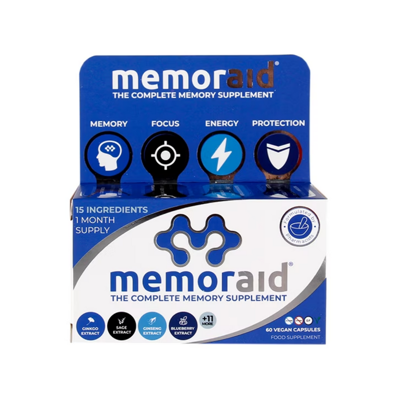 Memoraid The Complete Memory Supplement 60 Capsules | London Grocery