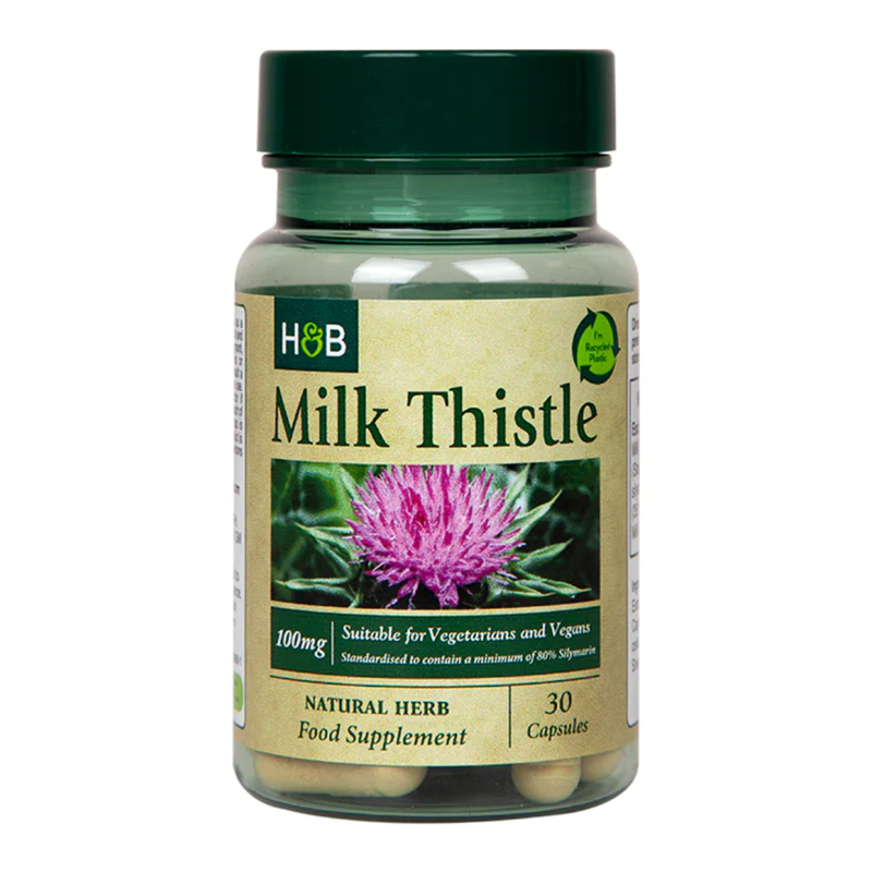 Holland & Barrett Milk Thistle 100mg 30 Capsules | London Grocery