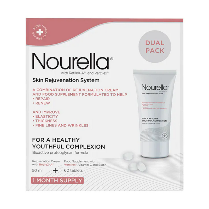 Nourella Active Skin Support System Cream + Tablets Dual Pack | London Grocery