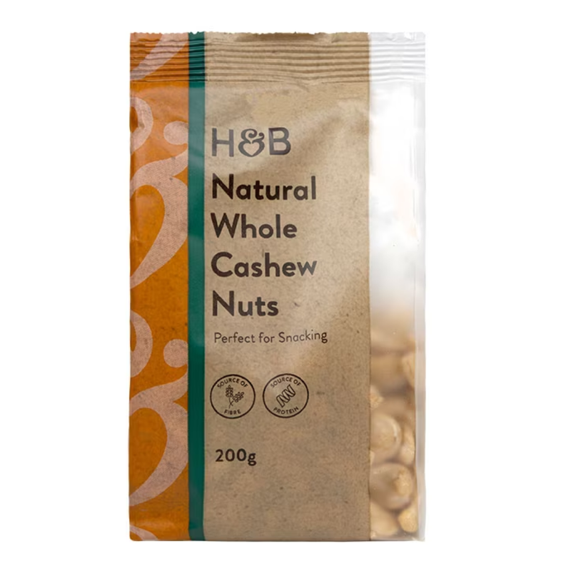 Holland & Barrett Natural Whole Cashew Nuts 200g | London Grocery