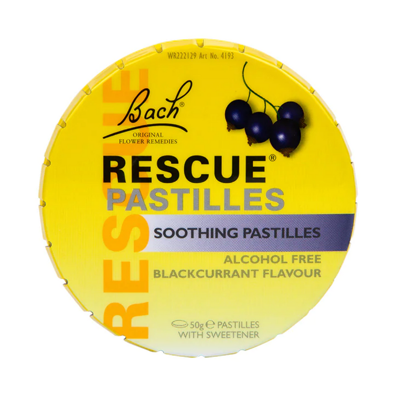 Nelsons Bach Rescue Remedy Blackcurrant Pastilles 50g | London Grocery