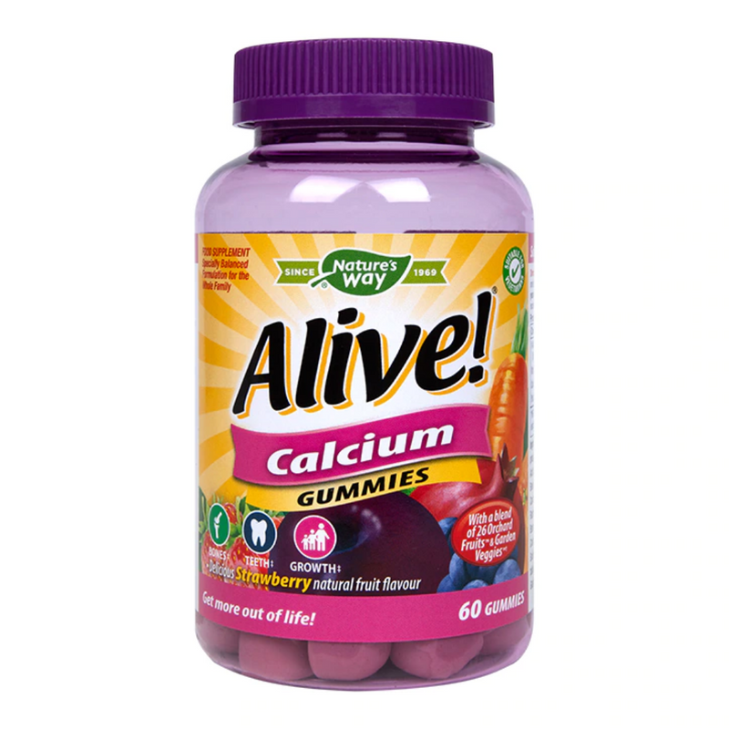 Nature's Way Alive! Calcium Soft Jells 60 Chewable Jells | London Grocery