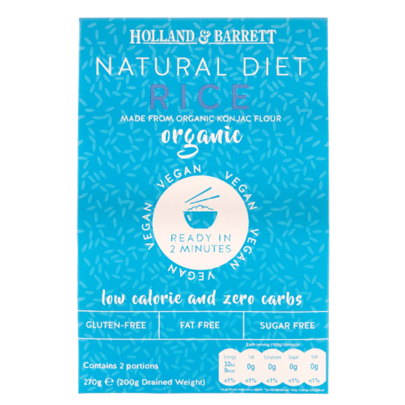Holland & Barrett Organic Konjac Rice 270g | London Grocery