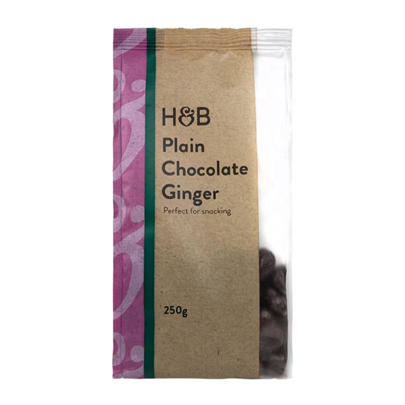 Holland & Barrett Plain Chocolate Ginger 250g | London Grocery