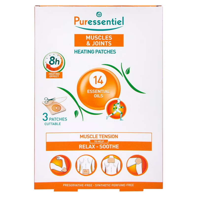 Puressentiel Muscle and Joints Heating 3 Patches | London Grocery