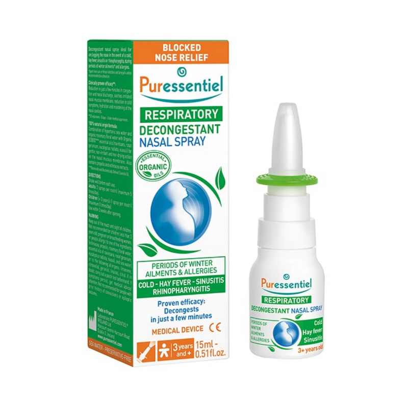 Puressentiel Respiratory Decongestant Nasal Spray 15ml | London Grocery