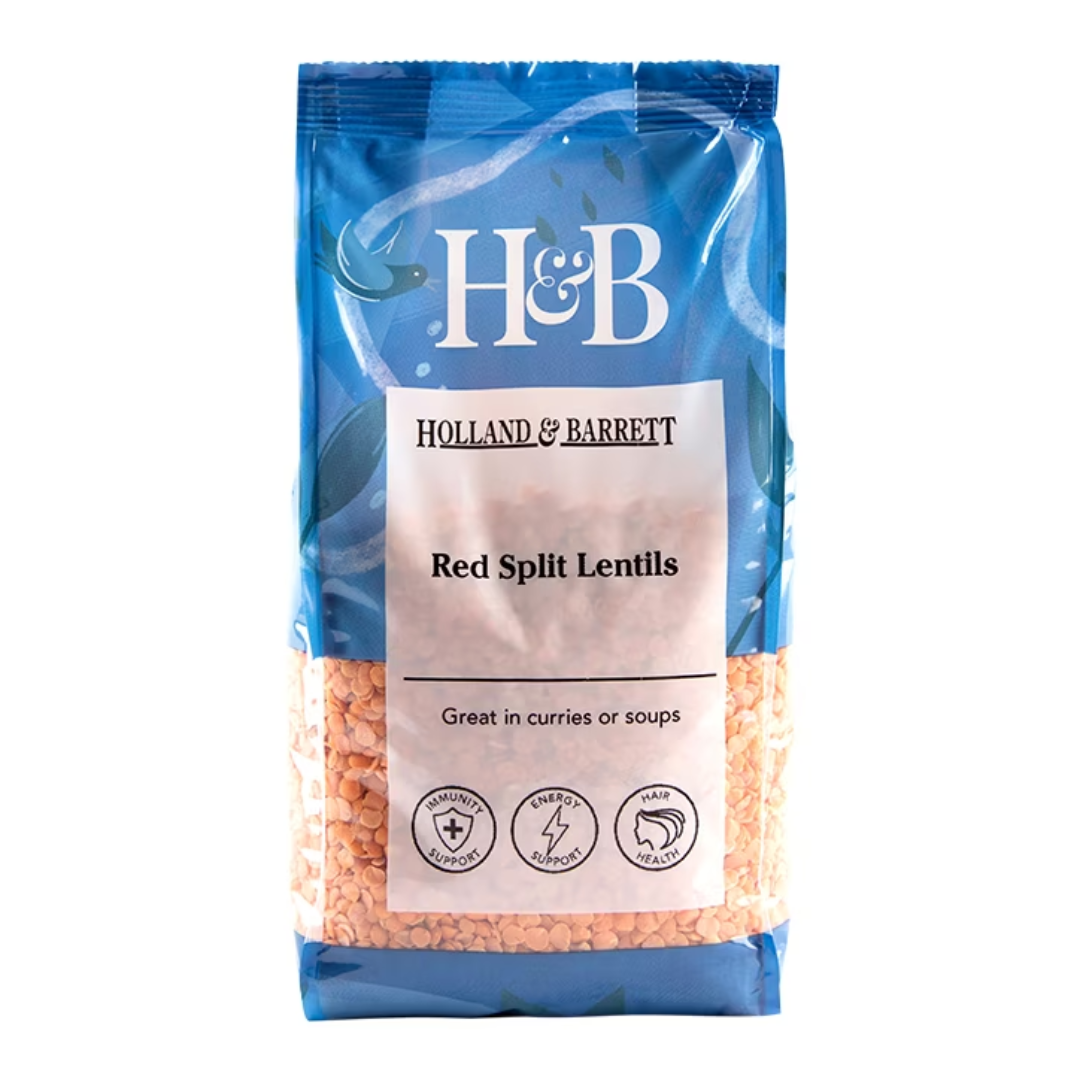 Buy Holland & Barrett Red Split Lentils 500g | London Grocery