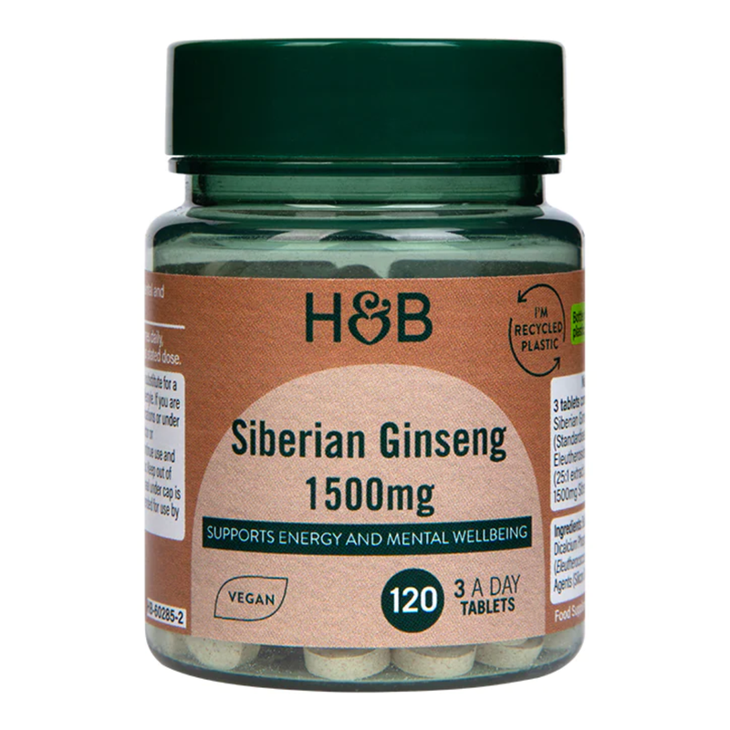 Holland & Barrett Siberian Ginseng 120 Tablets | London Grocery