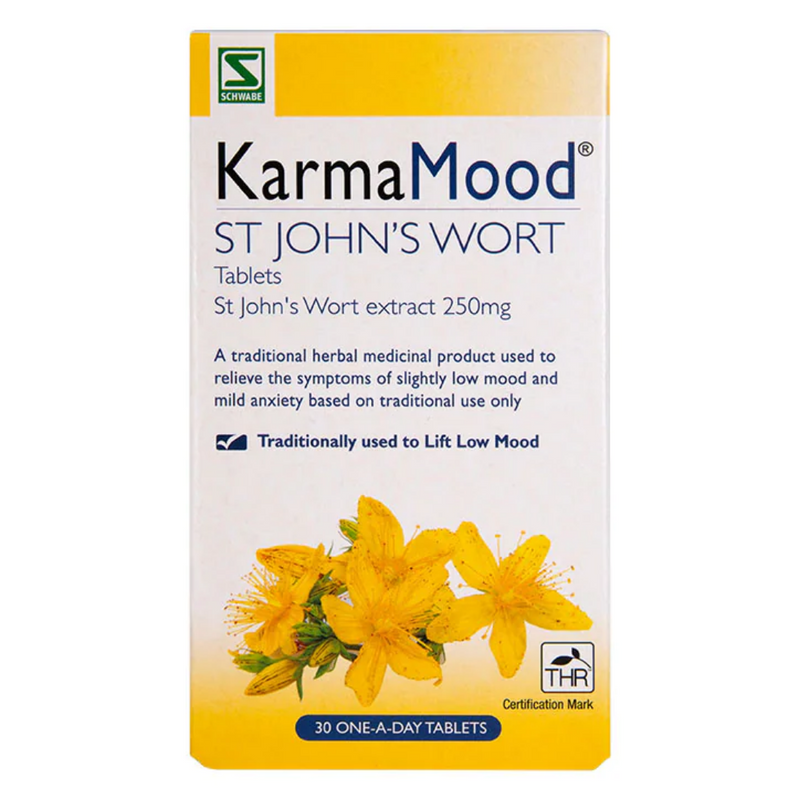 Schwabe Pharma KarmaMood St John's Wort 425mg 30 Tablets | London Grocery
