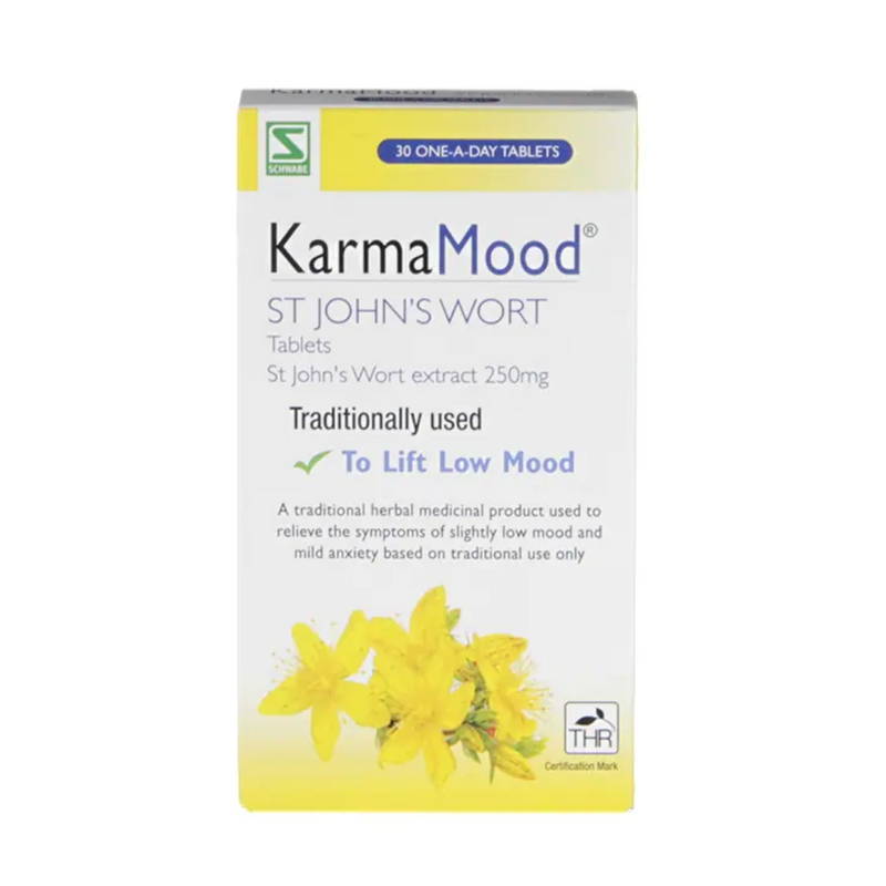 Schwabe Pharma Karma Mood St John's Wort 250mg 30 Tablets | London Grocery
