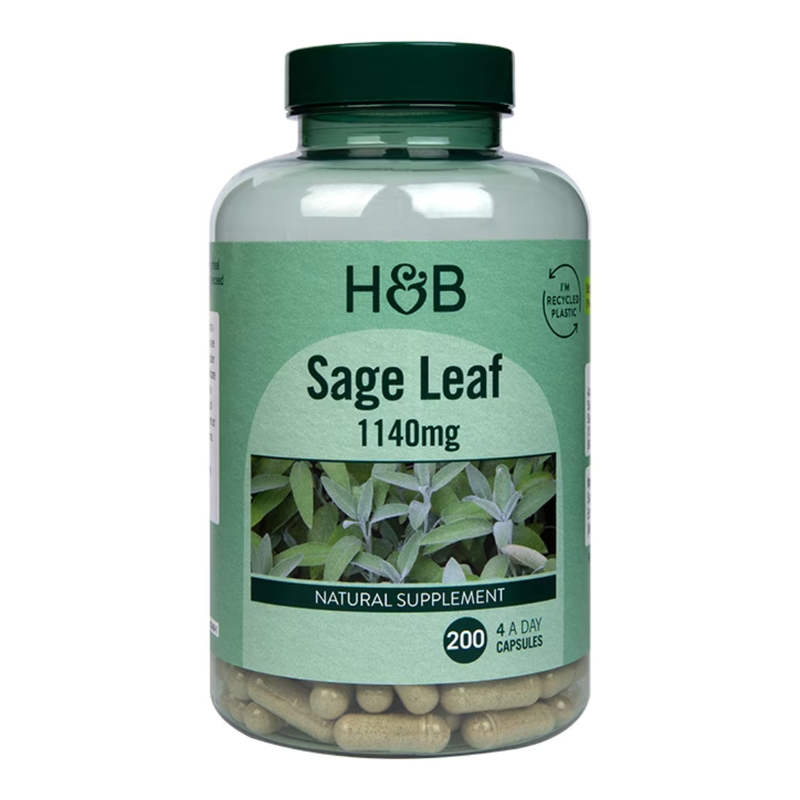 Holland & Barrett Sage Leaf 200 Capsules | London Grocery