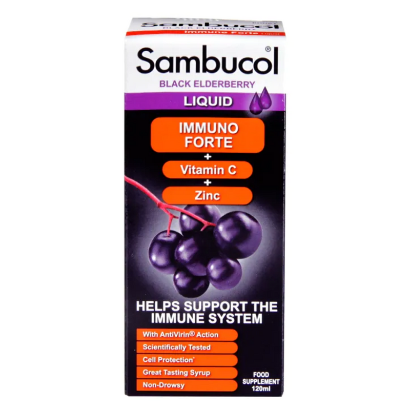 Sambucol Immuno Forte Black Elderberry Formula 120ml | London Grocery