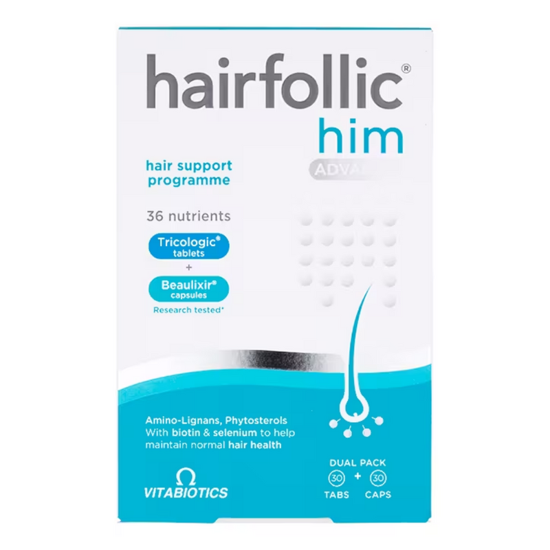 Vitabiotics Hairfollic Him Tablets | London Grocery