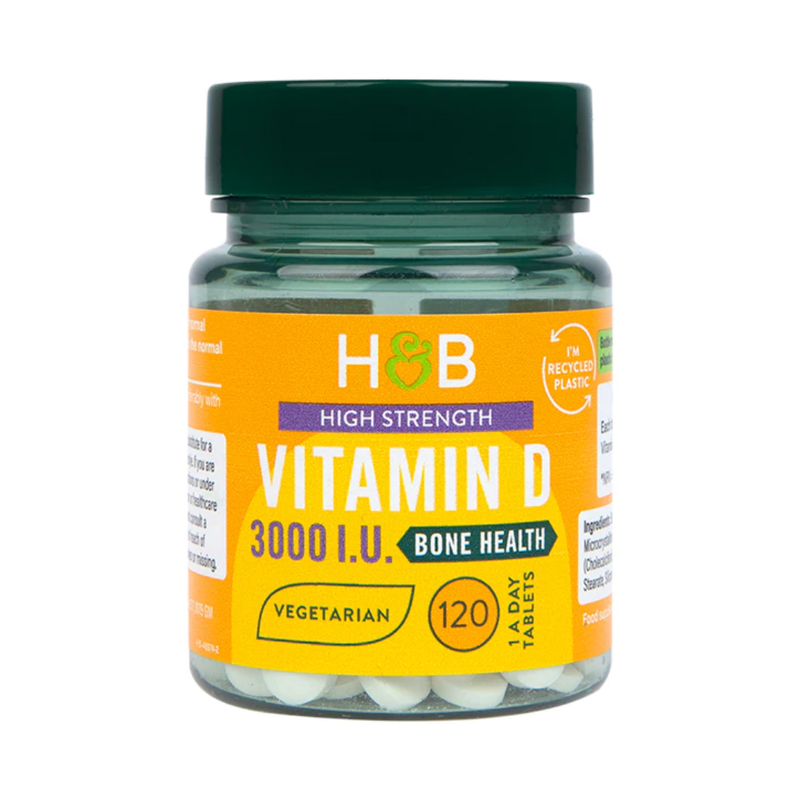 Holland & Barrett Vitamin D 3000 I.U. 75ug 120 Tablets | London Grocery
