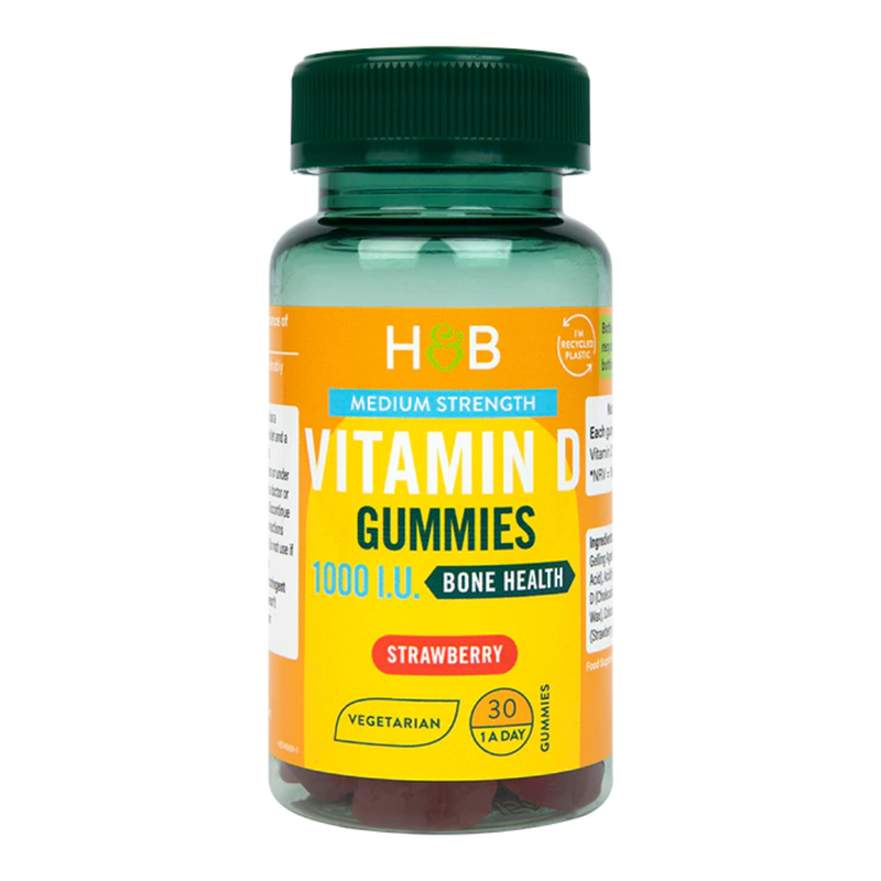 Holland & Barrett Vegetarian Vitamin D 1000 I.U. 25ug 30 Gummies | London Grocery