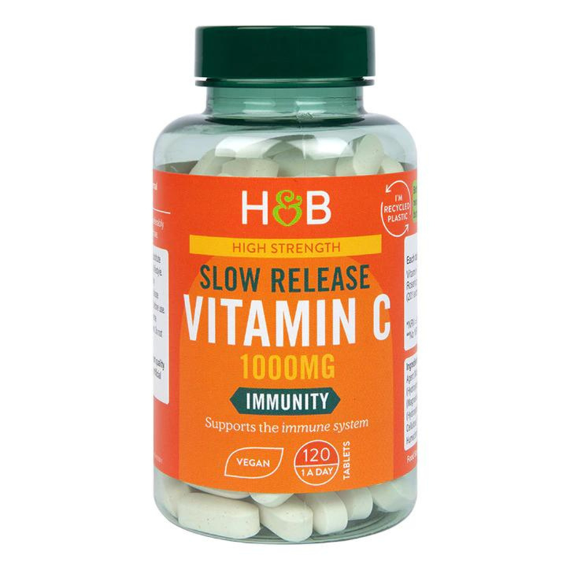 Holland & Barrett Vitamin C High Strength Slow Release 1000mg 120 Tablets | London Grocery