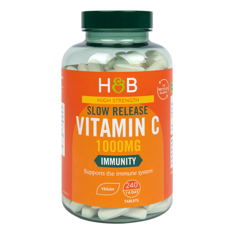 Holland & Barrett Vitamin C High Strength Slow Release 1000mg 240 Tablets | London Grocery