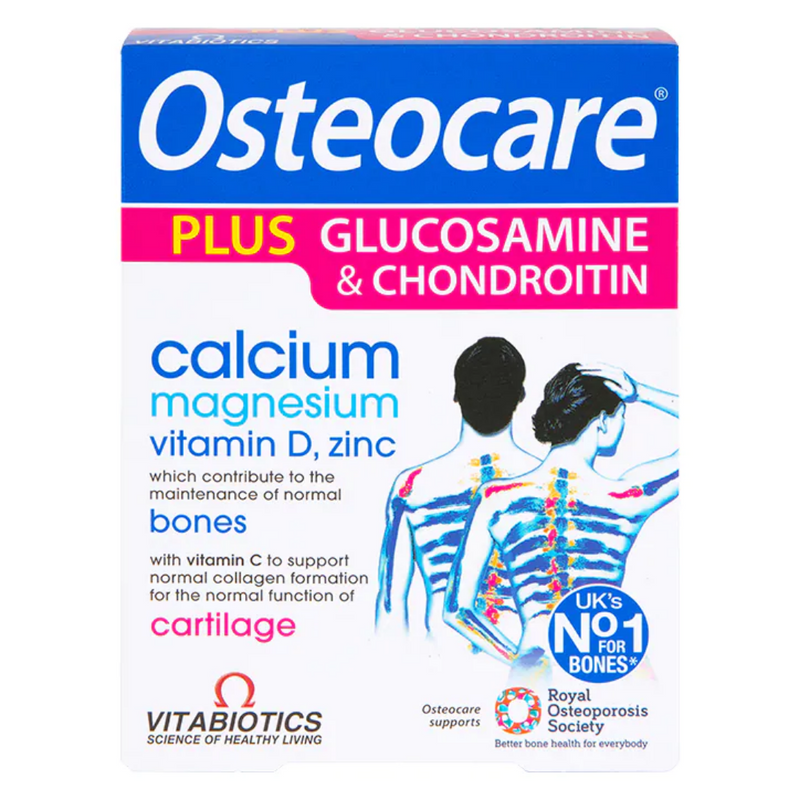 Vitabiotics Osteocare Glucosamine and Chondroitin 60 Tablets | London Grocery