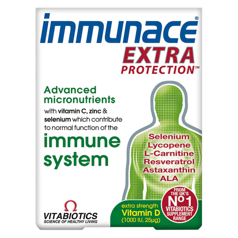 Vitabiotics Immunace Extra Protection 30 Tablets | London Grocery