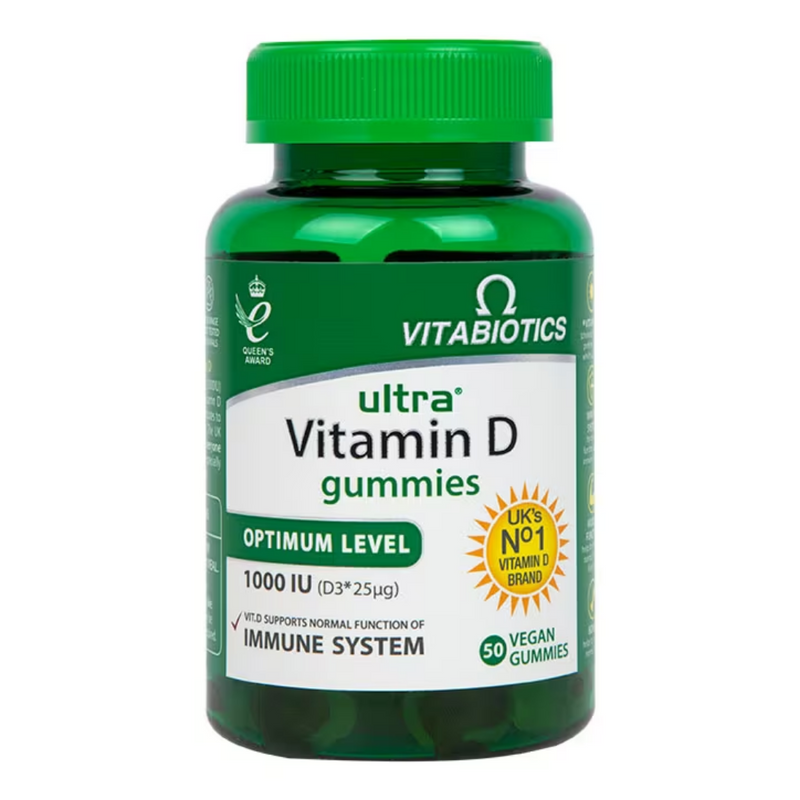 Vitabiotics Ultra Vitamin D3 1000iu Vegan 50 Gummies | London Grocery