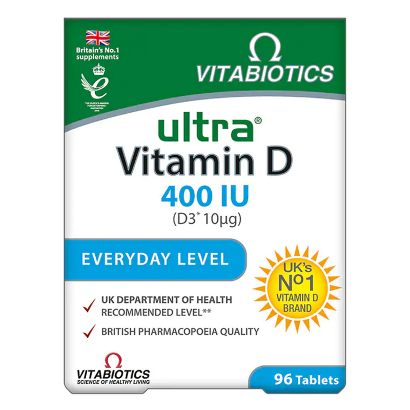 Vitabiotics Ultra Vitamin D 400IU 96 Tablets | London Grocery