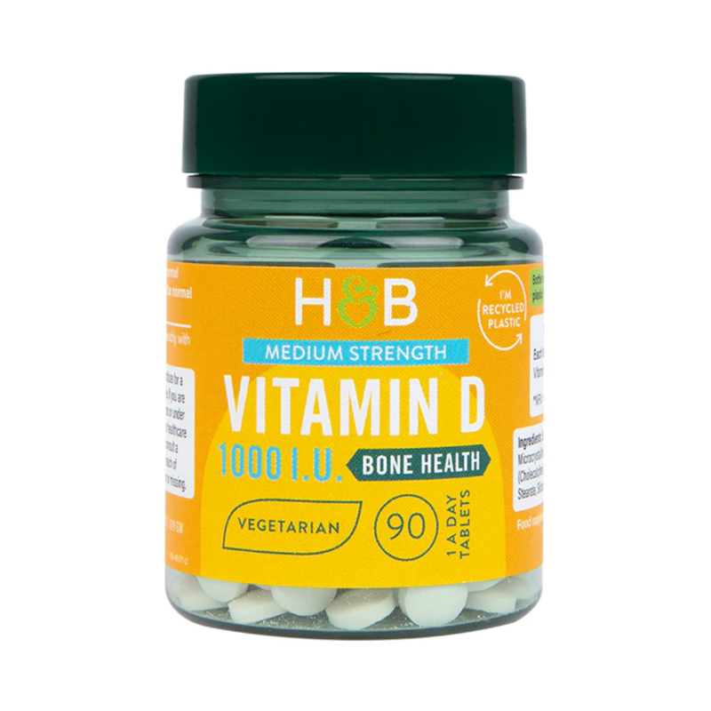 Holland & Barrett Vitamin D3 1000 I.U. 25ug 90 Tablets | London Grocery