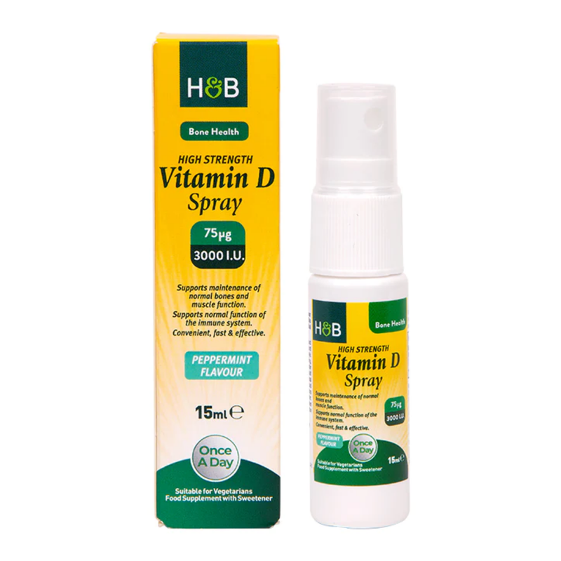 Holland & Barrett Vitamin D Spray 3000 I.U. 75ug 15ml | London Grocery