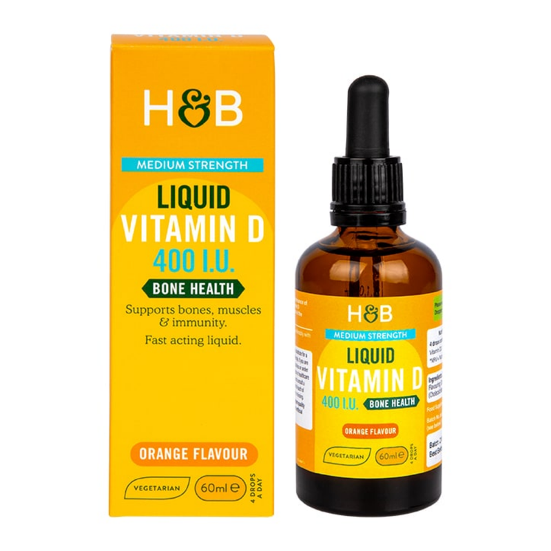 Holland & Barrett Vitamin D 400 I.U. 10ug Liquid 60ml | London Grocery