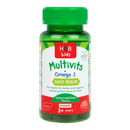 Holland and Barrett Kids Multivit and Omega 30 Gummies | London Grocery