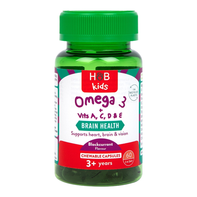 Holland and Barrett Kids Omega 3 60 Chewy Capsules | London Grocery