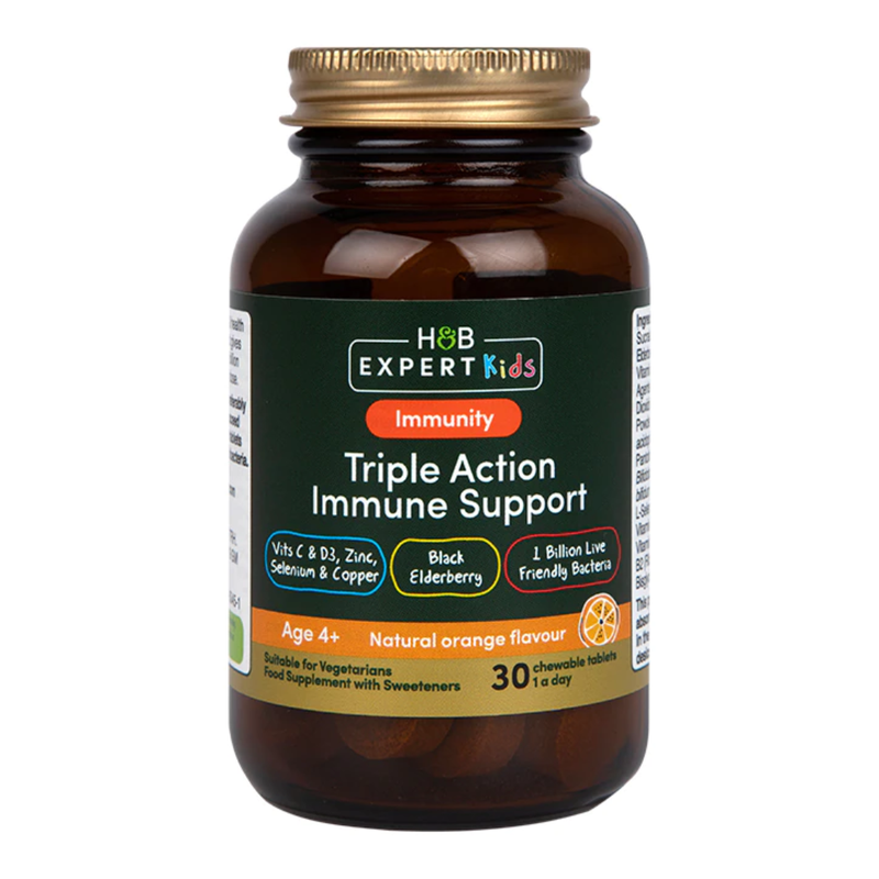 H&B Expert Kids Triple Action Immunity Support 30 Chewables | London Grocery