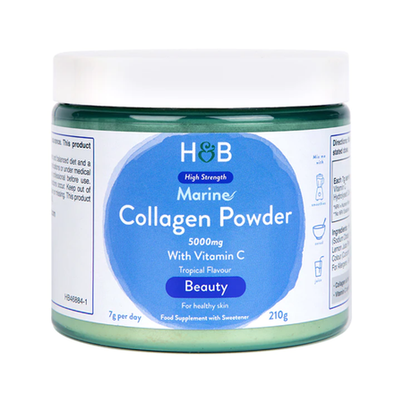 Holland & Barrett Marine Collagen Tropical Flavoured Powder 5000mg 210g | London Grocery