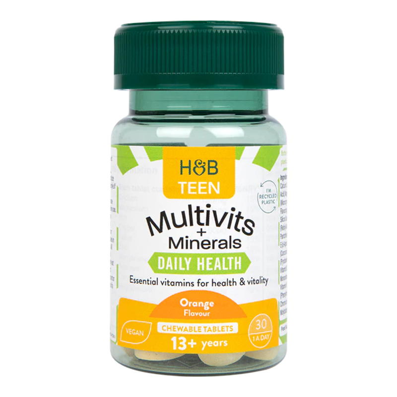Holland & Barrett Teen Multivitamin & Mineral 30 Chewable Tablets | London Grocery