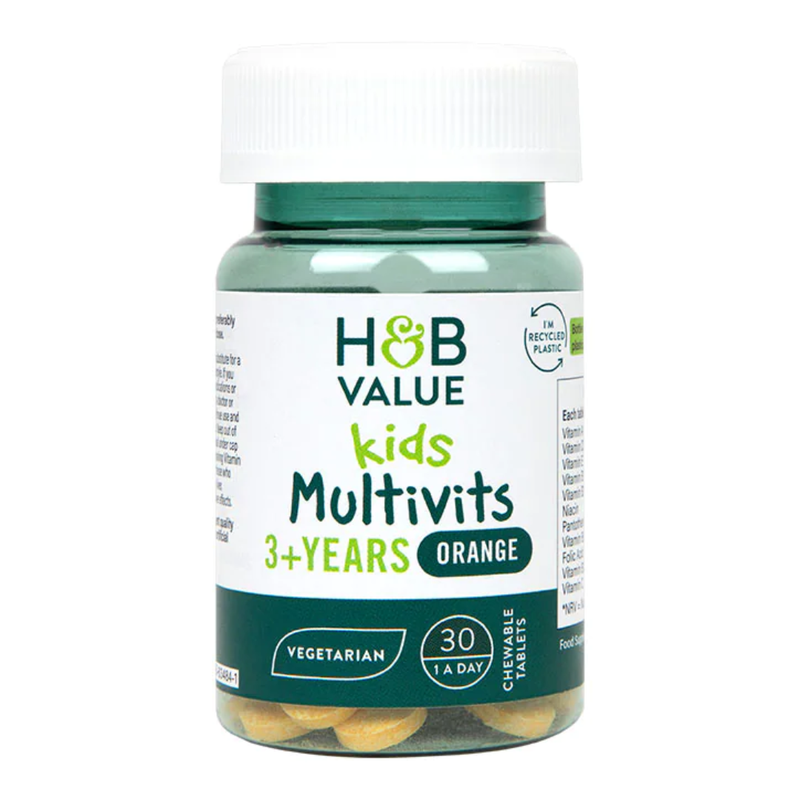 H&B Value Kids Multivitamin 30 Chewable Tablets | London Grocery