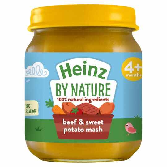 Heinz Beef & Sweet Potato Mash Jar 120gr-London Grocery