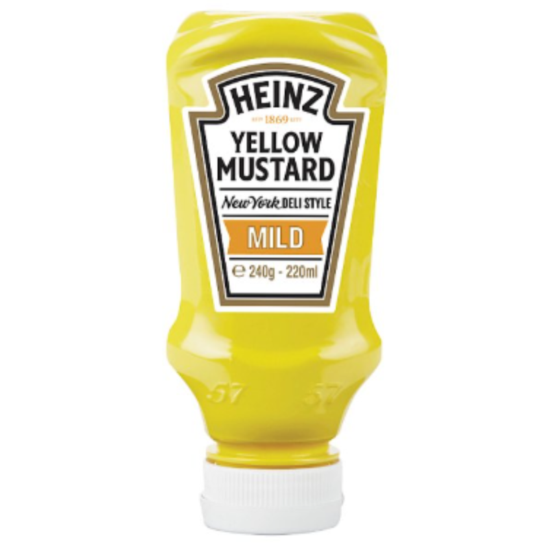 Heinz Mild Yellow Mustard 240g x 8 - London Grocery