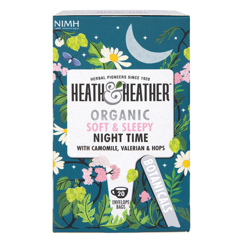 Heath & Heather Organic Night Time 20 Tea Bags | London Grocery